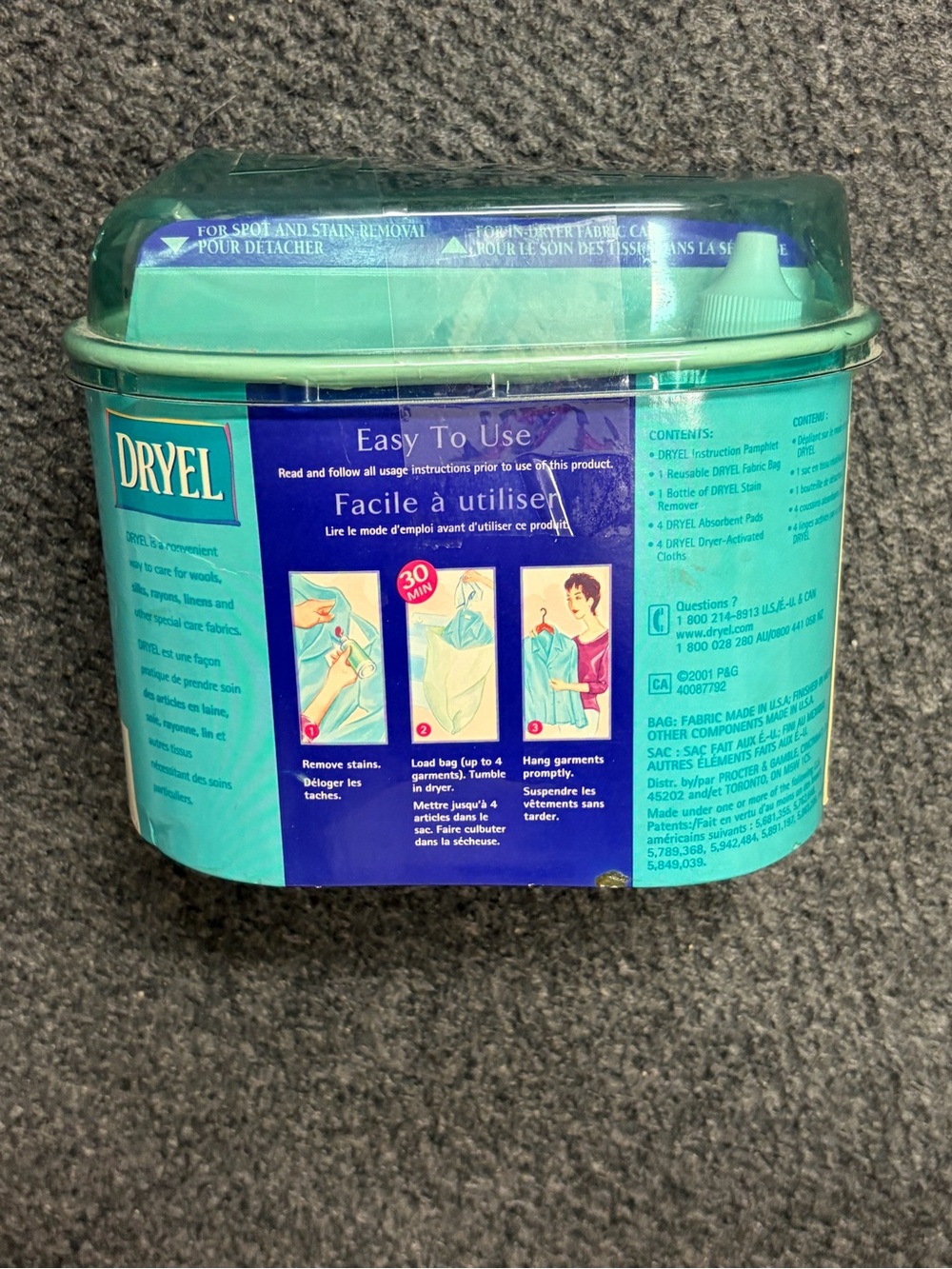 2001 Dryel Starter kit original formula NEW - Picture 5 of 6